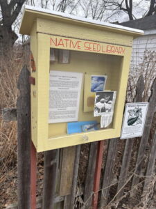 Example of a seed library. Similar to little free book libraries.